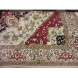 Beige ground Heriz pattern machine woven carpet, 2.30m x 1.