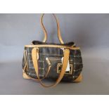 Louis Vuitton light brown leather and monogrammed ladies handbag