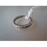 18ct White gold diamond set full eternity ring