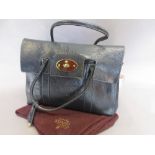 Mulberry grey leather handbag