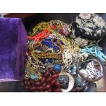 Large quantity of various costume jewellery