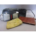 Ladies Gucci handbag and three other handbags