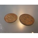 Edward VII Sovereign dated 1907 and another half Sovereign dated 1911