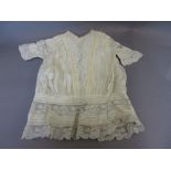 19th Century lacework and embroidered blouse,