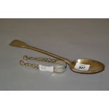 George III London silver Fiddle pattern basting spoon, 1811,