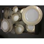 Quantity of Royal Doulton Sovereign pattern dinner and tea ware