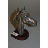 Birmingham silver covered figure of a horse's head, signed D. Gerinty, 6.