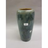 Royal Doulton stoneware oviform vase decorated with a plain mottled glaze, 14ins high,