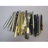 Quantity of various pens, pencils,