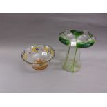 Stuart enamel decorated glass bowl,