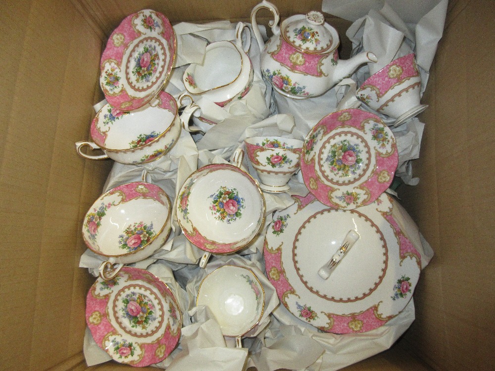 Royal Albert Lady Carlyle, eight place setting tea service,