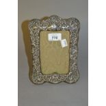 Chester silver mounted photograph frame CONDITION REPORT Multiple small dents and