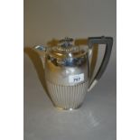 Silver half fluted design water pot, Sheffield,