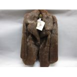 Ladies dark brown fur jacket CONDITION REPORT I would say this is approximately Size