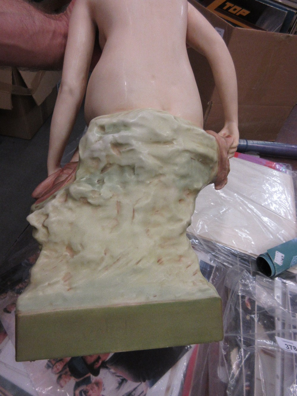 Large Royal Dux porcelain figure of a nude bather, 18. - Image 7 of 9