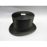 Early 20th Century gentleman's silk top hat CONDITION REPORT Inner circumference is