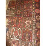 Bakhtiari garden Tile pattern carpet with floral border,