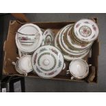 Paragon ' Tree of Kashmir ' floral decorated part dinner service