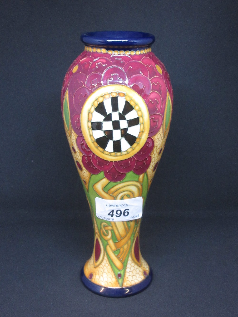 2011 Moorcroft Limited Edition vase, ' Millefiori ', in original box,