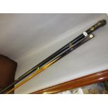 Burroughs and Watts snooker cue in case