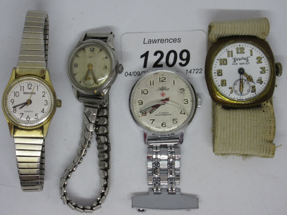 Quantity of various coins and watches including a military watch - Image 2 of 2