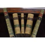 Two volumes ' Old England, A Pictorial Museum ' with leather spines,