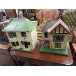 1930's Small doll's house with crittle windows,