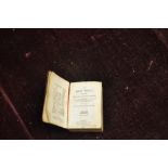 Miniature red leather and gilt tooled Holy Bible printed in Glasgow by David Bryce & Son,