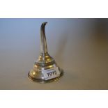 George III silver wine funnel,