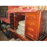 Early 20th Century oak twin pedestal desk