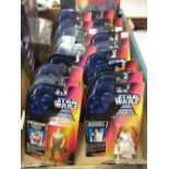 Quantity of Star Wars carded figures