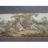 Large reproduction machine woven tapestry in 18th Century French style