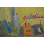 Margaret Harmsworth, group of three oil paintings on canvas, still life,