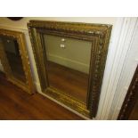 19th Century rectangular gilt moulded composition hanging wall mirror