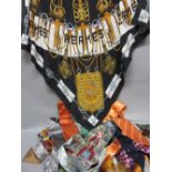 Hermes silk scarf together with a large quantity of gentlemens silk ties etc