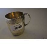 Early 20th Century silver Christening mug, London 1922,