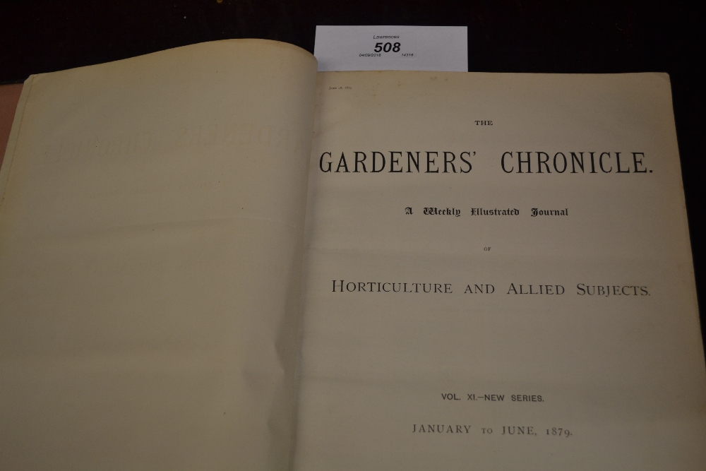 One volume, 1879, ' The Gardener's Chronical ',
