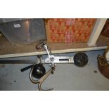 300lb Steel and cast iron hanging balance scale by Herbert and Son Ltd,