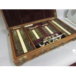 Early 20th Century optician's cased testing set