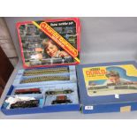 Hornby Dublo electric train set in original box together with another newer Hornby set,