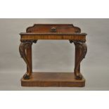 Good quality early Victorian mahogany console table,