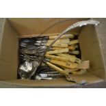 Quantity of various silver plated flatware