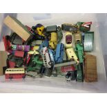 Box containing a large quantity of mainly Dinky Toys die-cast model vehicles,