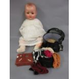 Composition baby doll (restored),