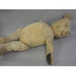 Large 31in plush covered jointed teddy bear