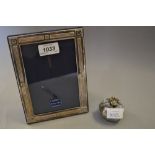 Rectangular silver mounted photograph frame,