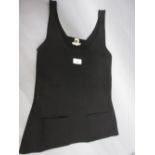 Hermes ladies black sleeveless top CONDITION REPORT European size 40