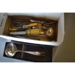 Quantity of various plated flatware