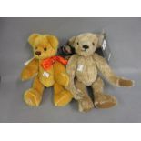 Merrythought jointed teddy bear with teddy bear passport,