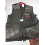 Browning leather trimmed shooting jacket